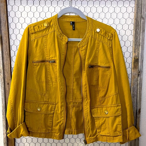 Yellow Utility Jacket - Picture 1 of 8